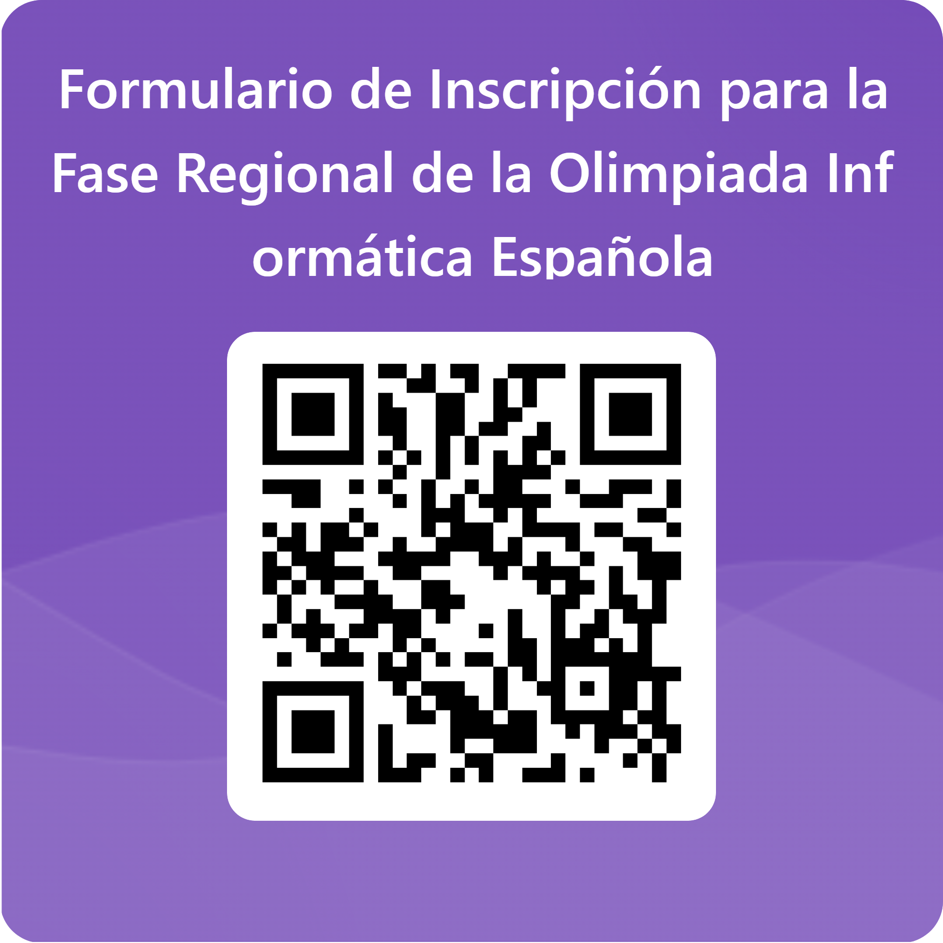 Código QR Inscripción